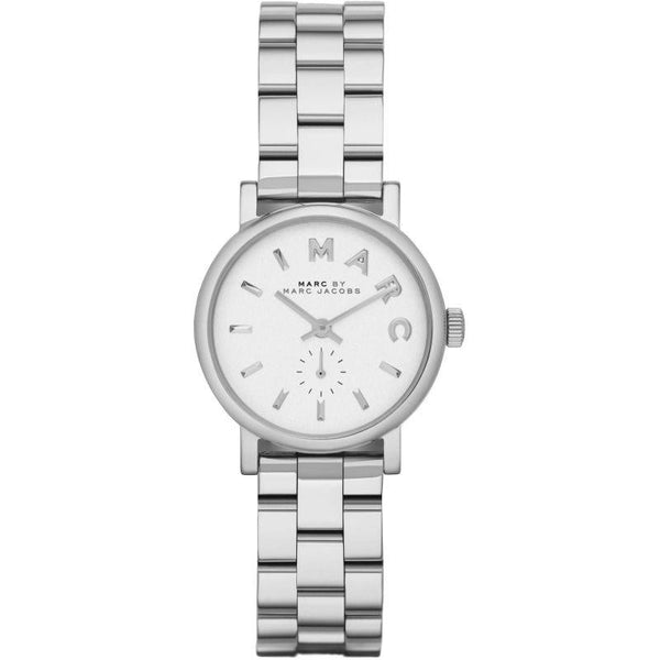 Marc Jacobs Baker White Pearlized Dial 28mm Ladies Watch  MBM3246 - Watches of America