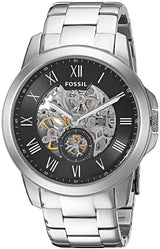 Fossil Grant Automatic Black Skeleton Dial Men's Watch ME3055