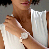Michael Kors Sofie Chronograph Crystal Mother of Peal Dial Ladies Watch MK6576