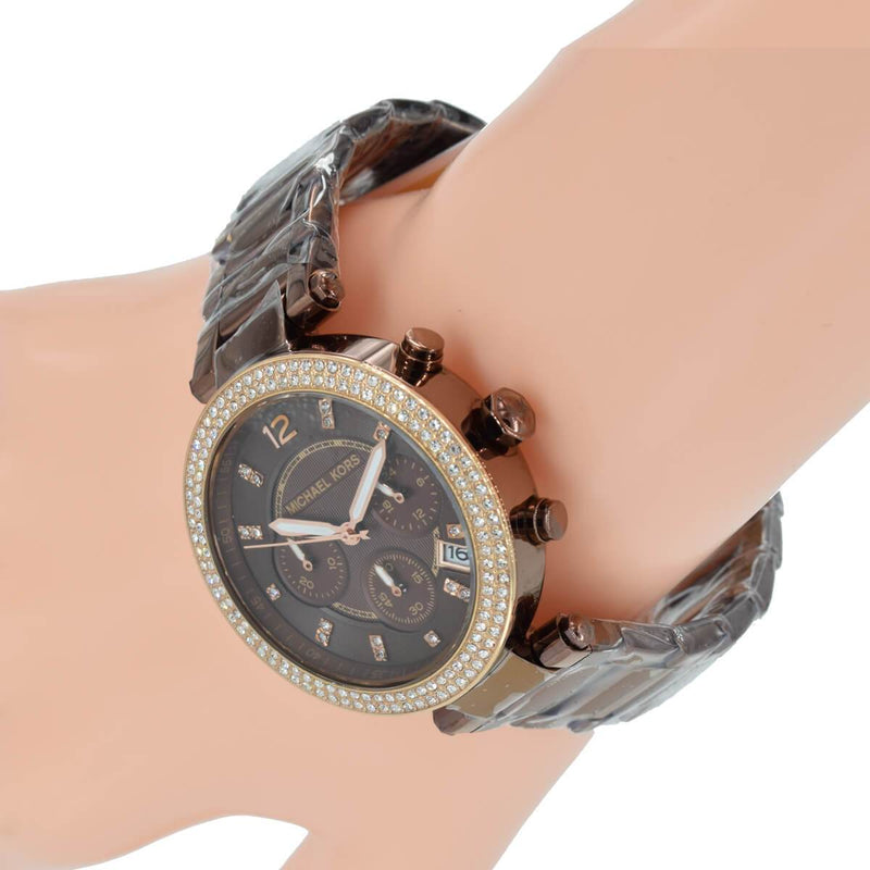 Michael kors chocolate discount watch