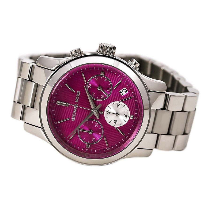 Michael Runway Chronograph Pink Dial Ladies Watch MK6160 – Watches