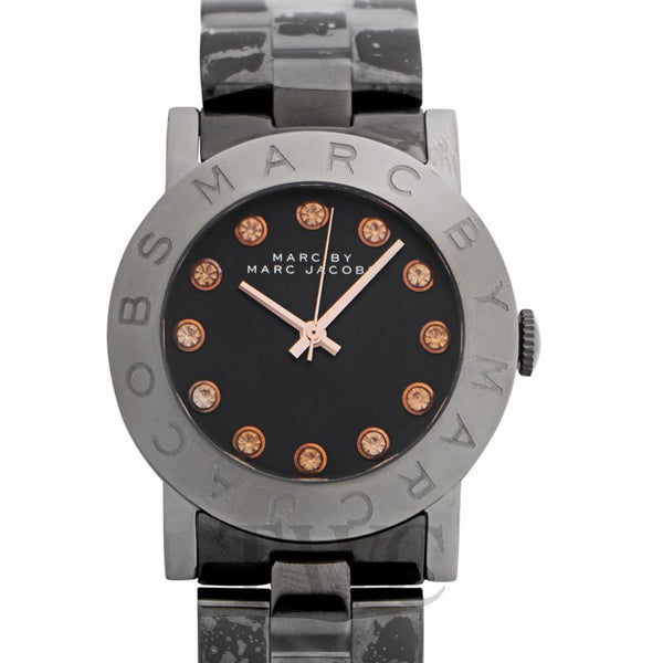 Marc By Marc Jacobs Rock Women's Crystal Black Stainless Steel Watch  MBM8596 - Watches of America