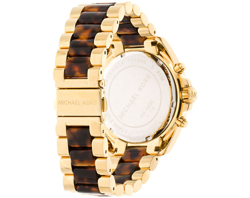 Michael Kors Bradshaw Chronograph Chocolate Gold Watch MK5696 - Watches of America #3