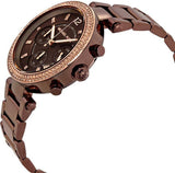 Michael Kors Parker Chronograph Chocolate Ladies Watch MK5578 - Watches of America #2