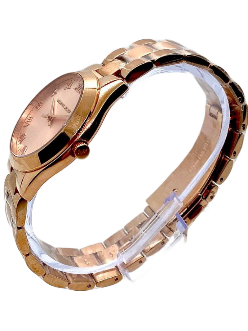 Michael Kors Mini Slim Sunway Rose Gold Dial Ladies Watch MK3457