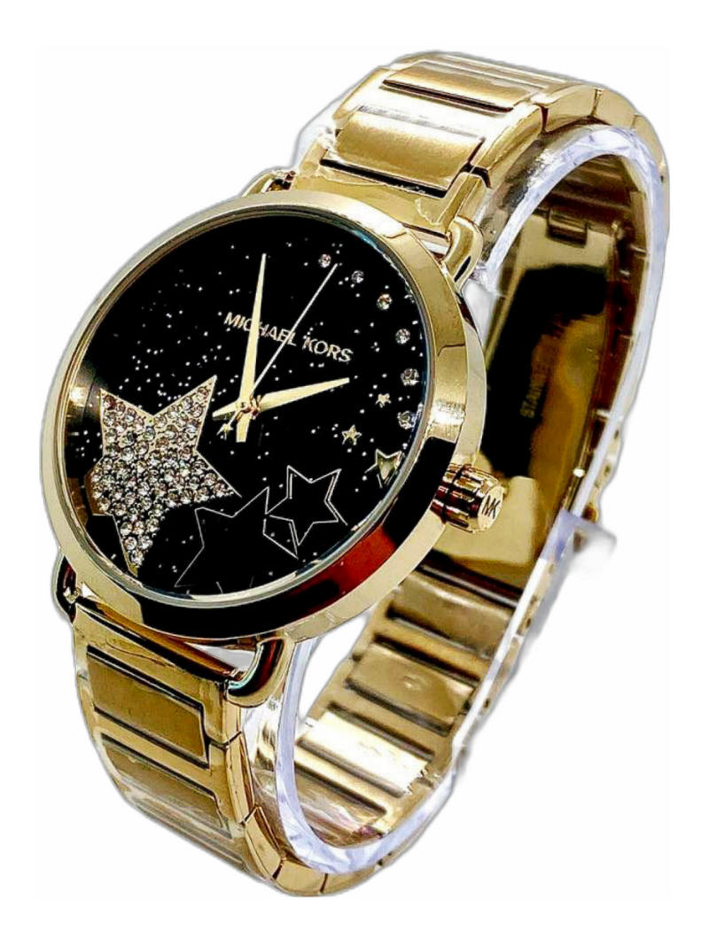 Michael kors deals black crystal watch