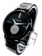 Michael Kors Portia Reloj de mujer con esfera negra MK3758