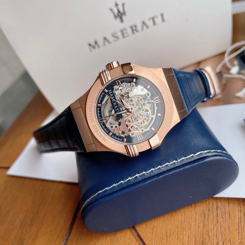 Maserati Watch Automatic Skeleton Rose-Gold Men's Watch R8821108022 - Watches of America #5