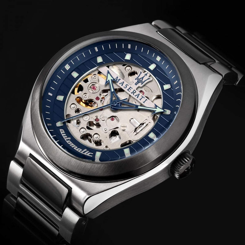 Maserati Triconic Blue Dial Gunmetal Men's Watch R8823139001 - Watches of America #5
