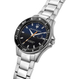Maserati Silver Sfida Blue Dial  R8853140001 - Watches of America #2