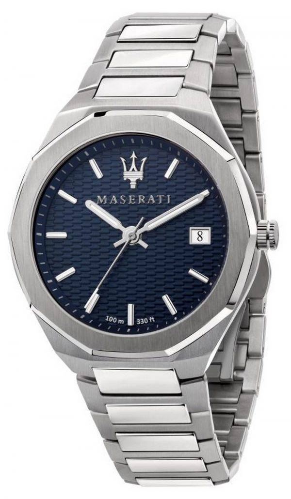 Reloj Maserati Stile con esfera azul para hombre R8853142006