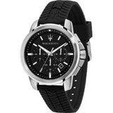 Maserati Black Silicone Quartz Fashion Men's Watch  R8871621014 - Watches of America