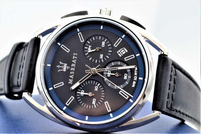 Reloj Maserati Trimarano Cronógrafo Azul/Esfera Negra Hombre R8871632001