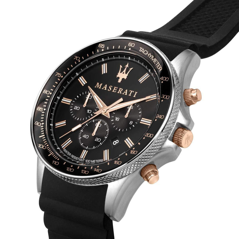 Maserati Sfida Analog Black Dial Men's Watch R8871640002 - Watches of America #4