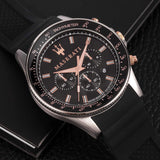 Maserati Sfida Analog Black Dial Men's Watch R8871640002 - Watches of America #5
