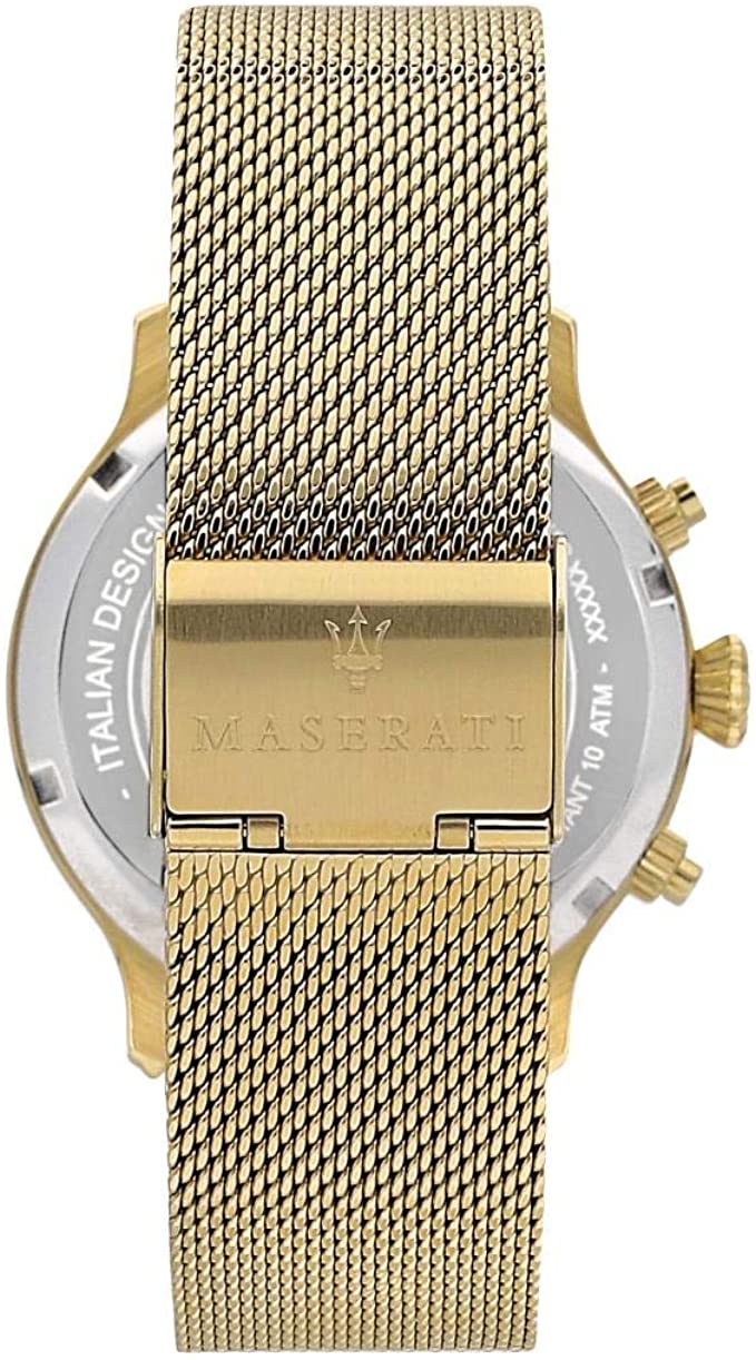 Maserati Epoca 42mm Gold Mesh Men's Watch R8873618007 - Watches of America #4