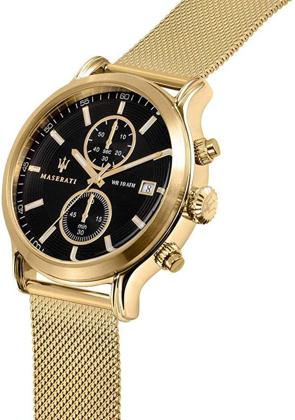 Maserati Epoca 42mm Gold Mesh Men's Watch R8873618007 - Watches of America #2