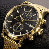 Maserati Epoca 42mm Gold Mesh Men's Watch R8873618007 - Watches of America #5