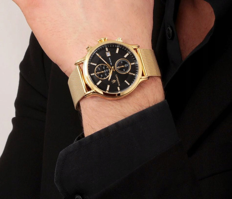 Maserati Epoca 42mm Gold Mesh Men's Watch R8873618007 - Watches of America #6