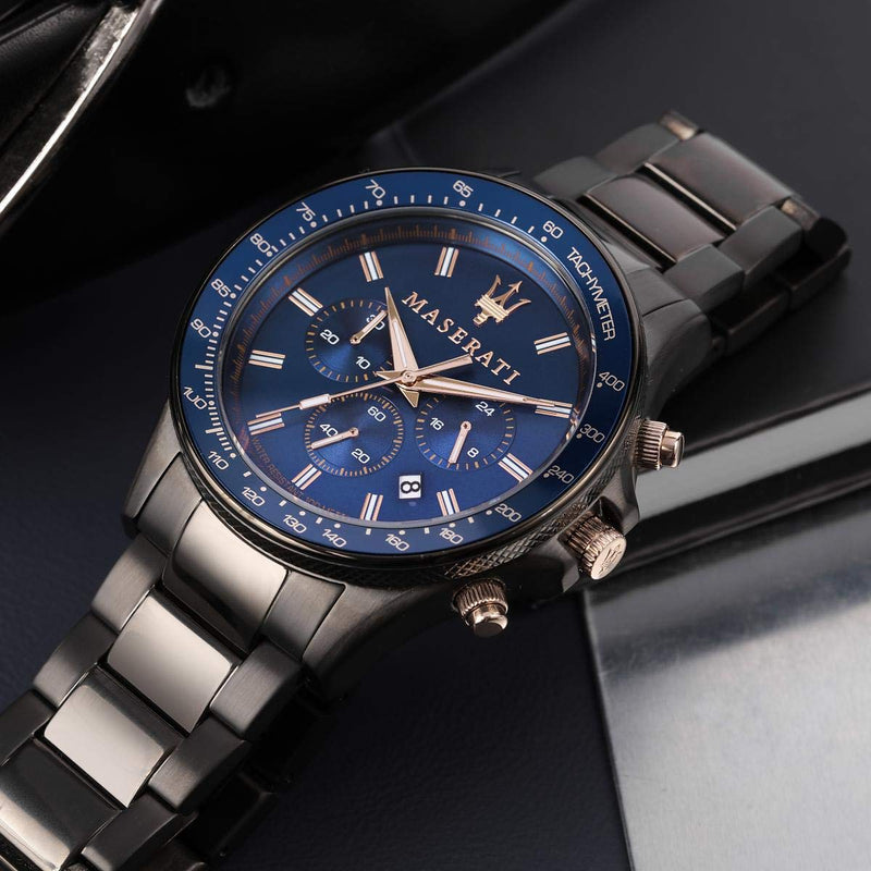 Maserati Sfida Analog Blue Dial Men's Watch R8873640001 - Watches of America #5