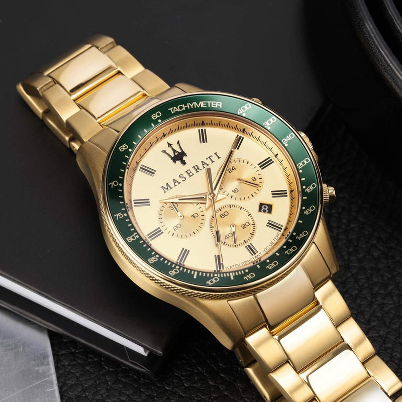 Maserati Sfida Analog Yellow Dial Men's Watch R8873640005 - Watches of America #5