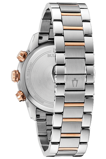 Bulova Quartz Silver Dial Two-tone Men's Watch 98B331