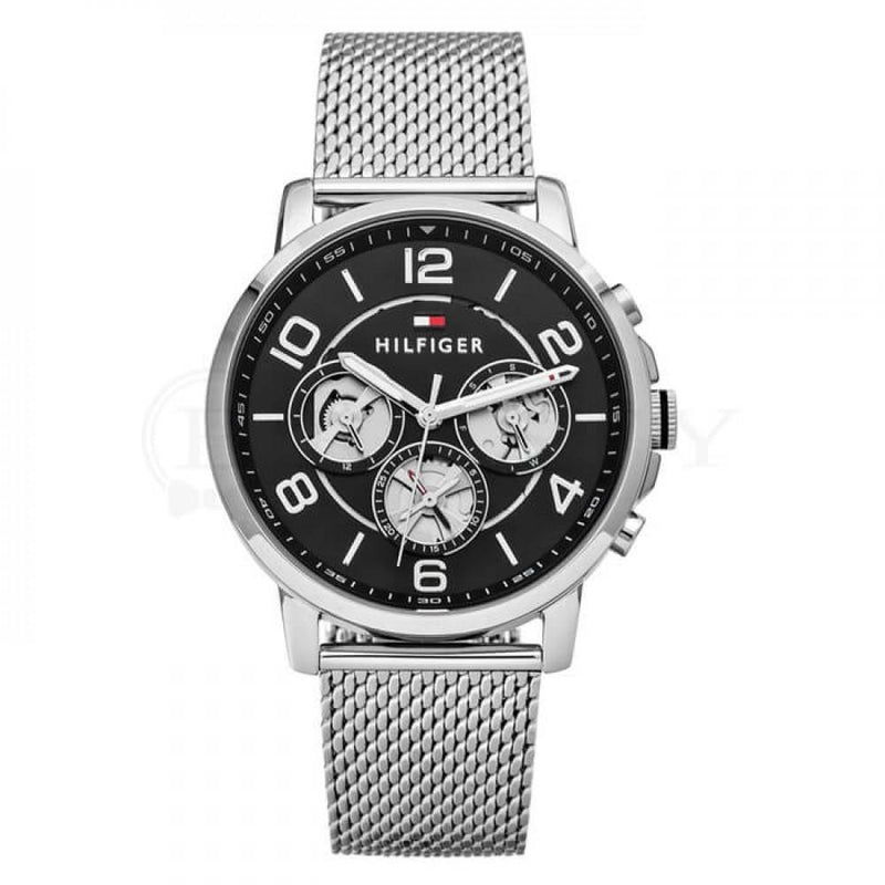 Tommy Hilfiger Black Dial Mesh Men's Watch  1791292 - Watches of America