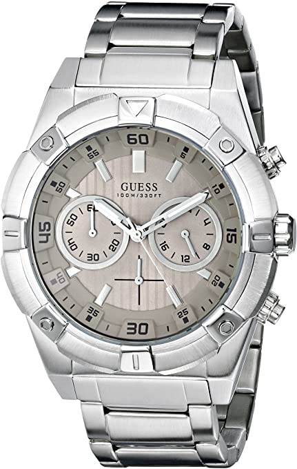 Guess Men's Stainless Steel Quartz Watch  U0377G1 - Watches of America