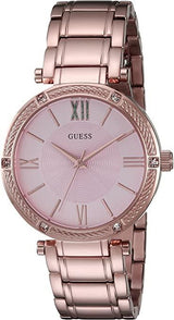 Guess Rose Gold Tone Steel Crystallized Women's  Watch  U0636L2 - Watches of America