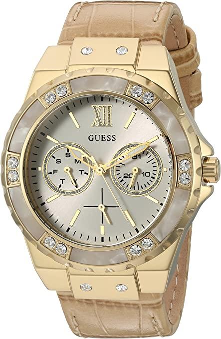 Guess Beige Multifunction Leather Women's Watch U0775L2 - Watches of America #3