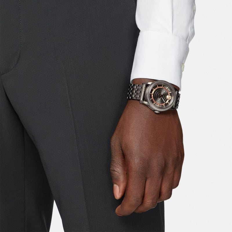 Versace Viamond All Black Men's Watch VEPO00520 - Watches of America #4