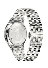 Versace Quartz Silver Steel Black Dial Men's Watch VEBK00418 - Watches of America #3
