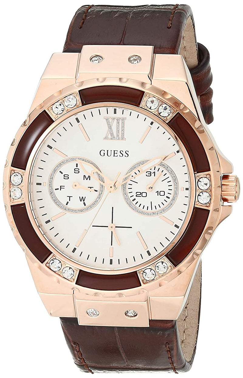 Guess Analog White Dial Women's Watch  W0775L14 - Watches of America