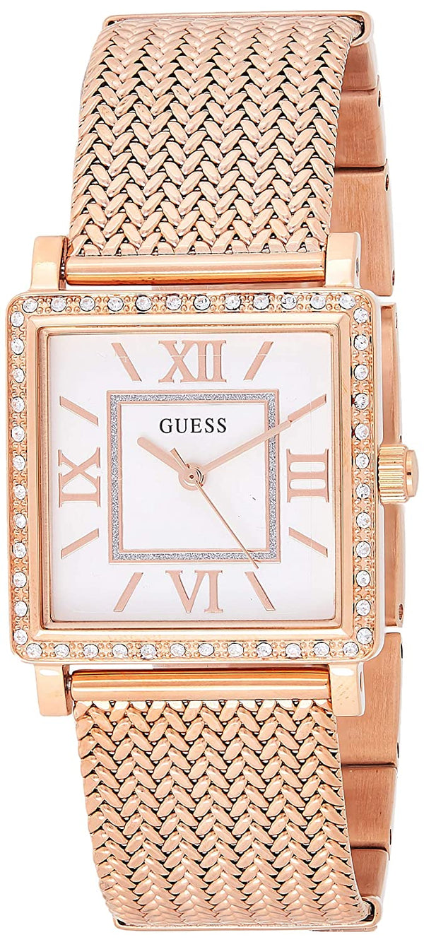 Guess Analog White Dial Women's Watch  W0826L3 - Watches of America