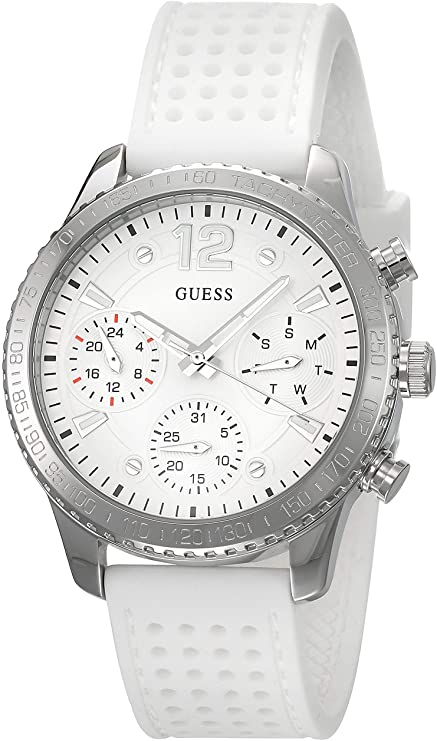 Guess Marina White dial Ladies Watch  W1025L1 - Watches of America