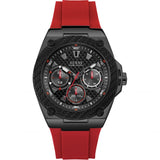 Guess Mens' Legacy Red Silicone Band Men's Watch  W1049G6 - Watches of America