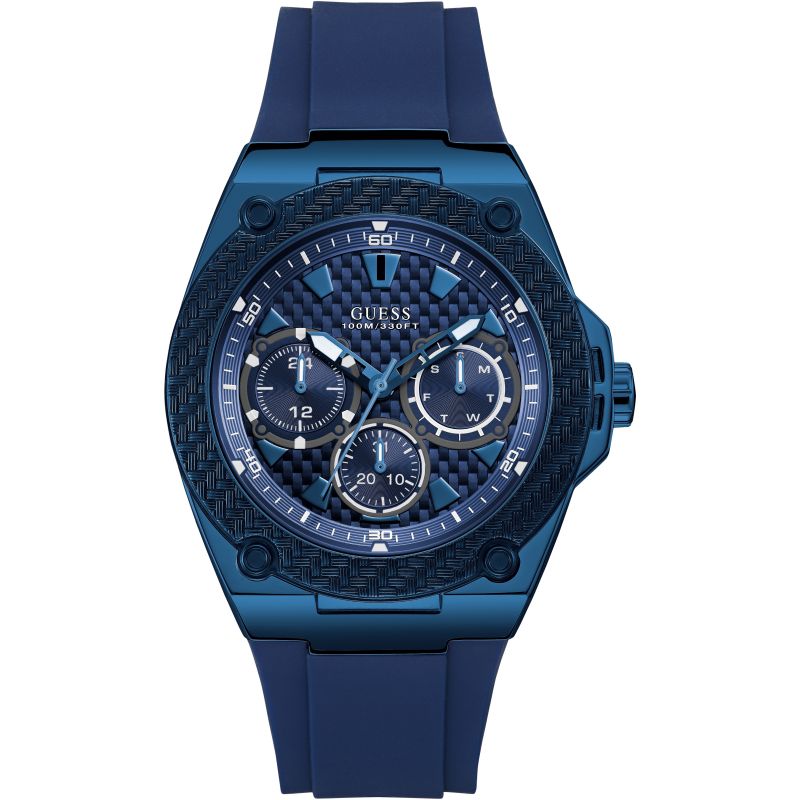 Reloj Guess Legacy Cuarzo Esfera Azul Hombre W1049G7