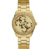 Guess G-Twist Ladies Gold Stainless Steel Women's Watch  W1201L2 - Watches of America