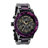 Nixon 42-20 Chronograph Gunmetal Velvet Unisex Watch Women's Watch  A037-1345 - Watches of America