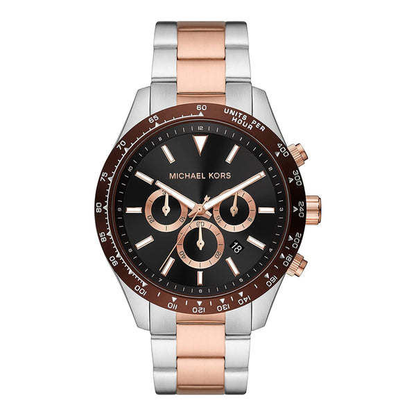 Michael Kors Layton Reloj cronógrafo de cuarzo con esfera negra para hombre MK8913