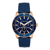 Michael Kors Cunningham Blue Silicon  Men's Watch  MK7163 - Watches of America