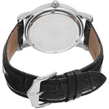 Akribos Black Dial Stainless Steel Black Leather Men's Watch #AK632SSB - Watches of America #4