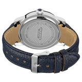 Akribos GMT Multi-Function Blue Leather Ladies Watch #AK560BU - Watches of America #3