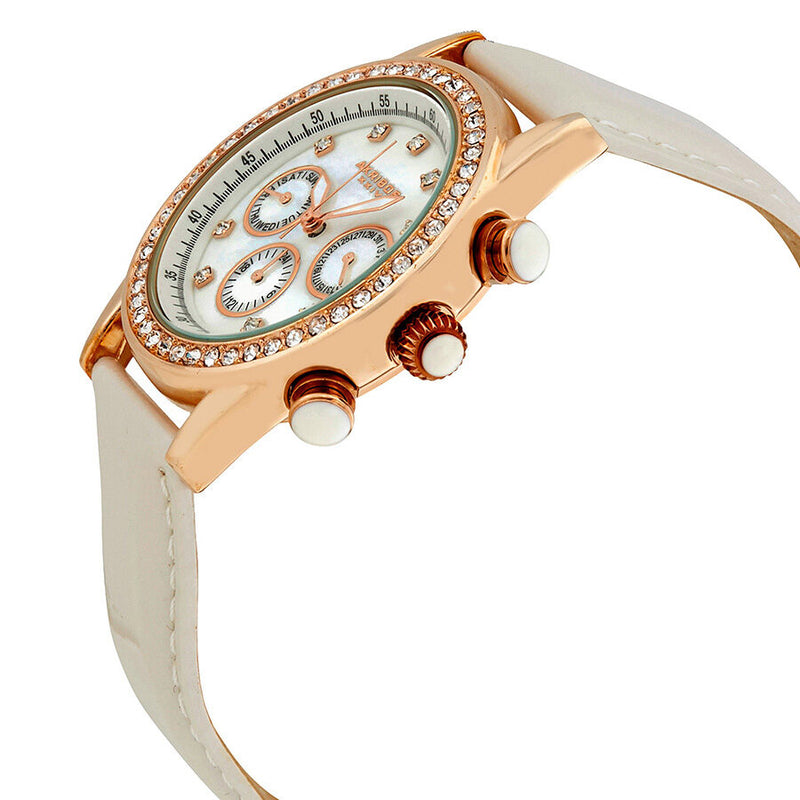 Akribos GMT Multi-Function Rose Gold-tone Ladies Watch #AK556WTR - Watches of America #2