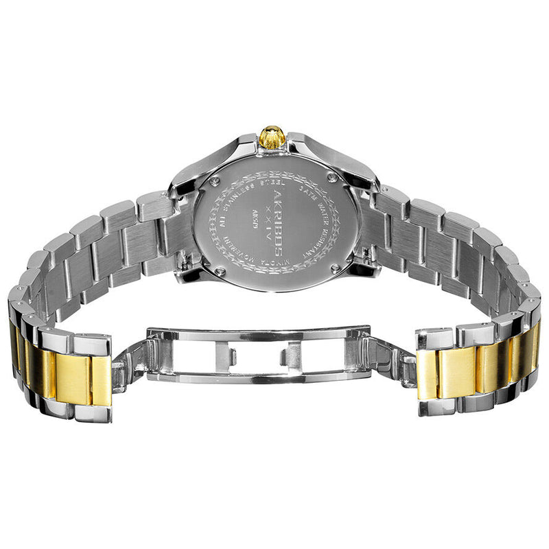 Akribos Impeccable Crystal Pave Dial Two-tone Ladies Watch #AK579TT - Watches of America #3