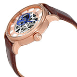 Akribos Manual Wind Skeleton Dial Rose Gold-Tone Men's Watch #AK540RG - Watches of America #2