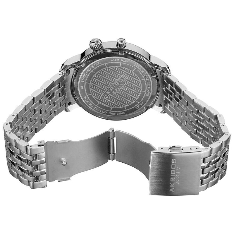 Akribos Multi-Function Stainless Steel Men's Watch #AK592SS - Watches of America #3