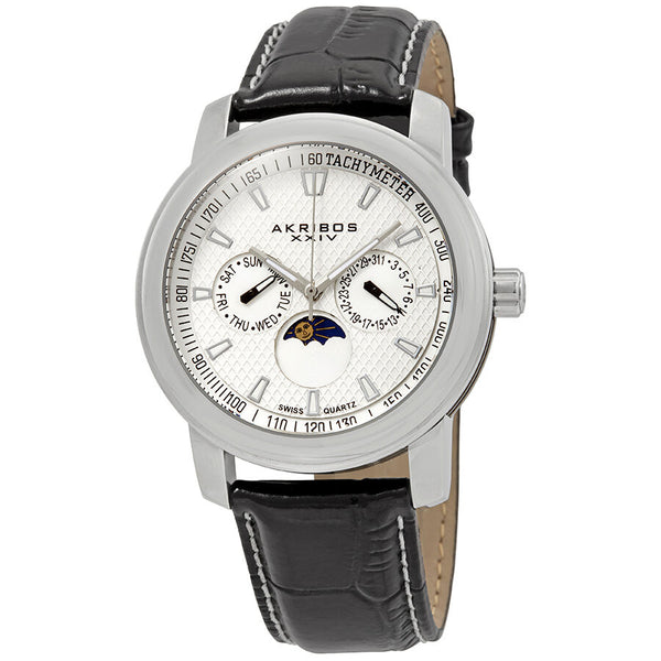Akribos Ultimate Multi-Function Stainless Steel Men's Watch #AK573SS - Watches of America