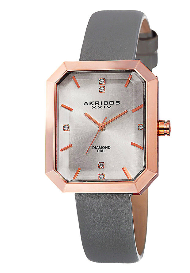 Akribos XXIV Alloy Ladies Watch #AK749GY - Watches of America