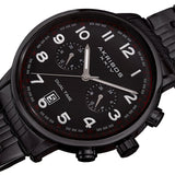 Akribos XXIV Black Dial Dual Time Men's Watch #AK942BK - Watches of America #2